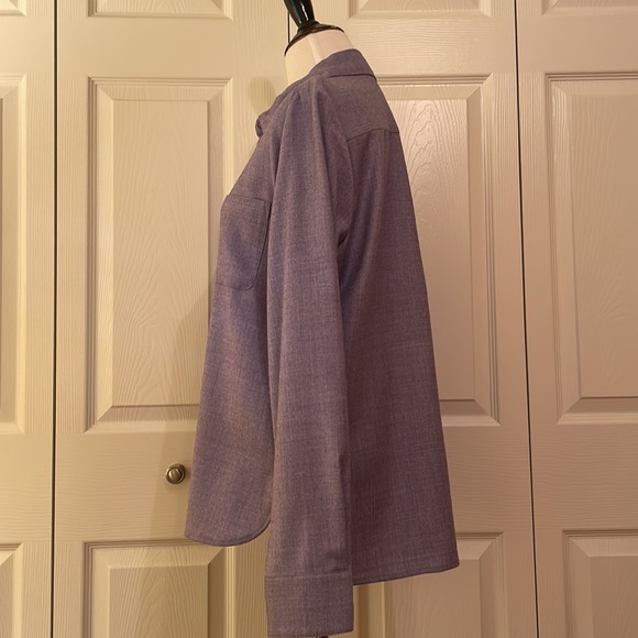 J. Crew wool blend button down shirt size 10 NWT - Picture 3 of 6